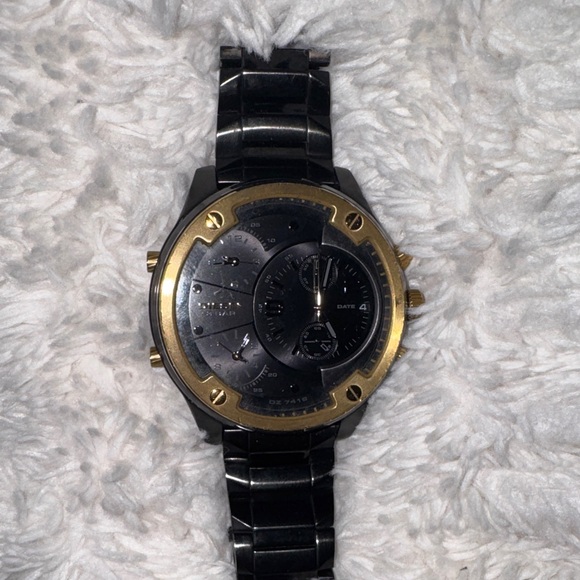 Diesel Black and Gold Men's Watch